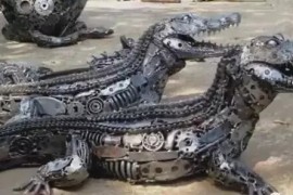 废旧机械零部件，玩好了就是工艺品，有些还很恐怖！(图文教程) ...