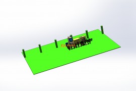 冲压钻孔打磨机器人连线自动化设备