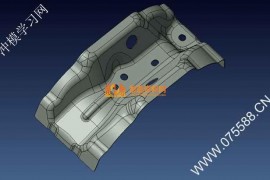 汽车件钣金产品图纸0008