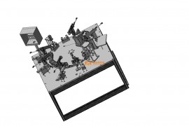 手机充电器插头组装机