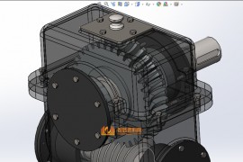 蜗轮蜗杆减速器绘制