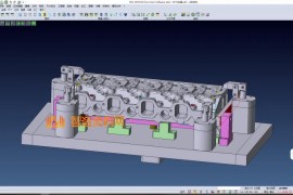 发动机气缸盖精密液压工装夹具（4种加工工序）