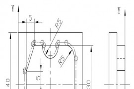 刀具半径补偿加工外轮廓编程举例（图文教程）