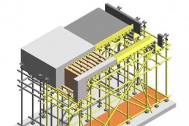 塑胶模具中后浇带模板支撑样板做法