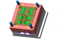 塑胶模具设计结构图纸0135