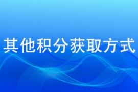 其他积分获取方式