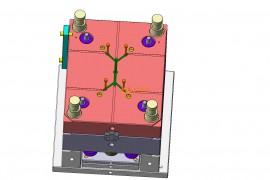 塑胶模具设计结构图纸0167
