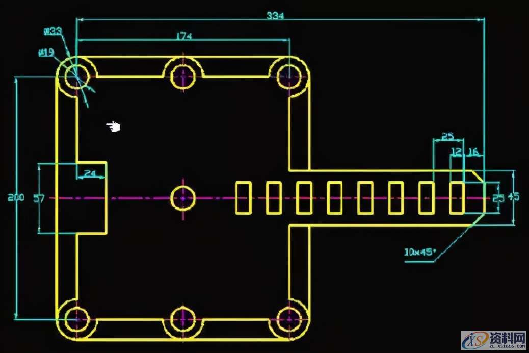 24张CAD练习图纸，数控新手到老司机的进阶之路,24张CAD练习图纸，数控新手到老司机的进阶之路,模具设计,电商,培训学校,数控,非标,第8张