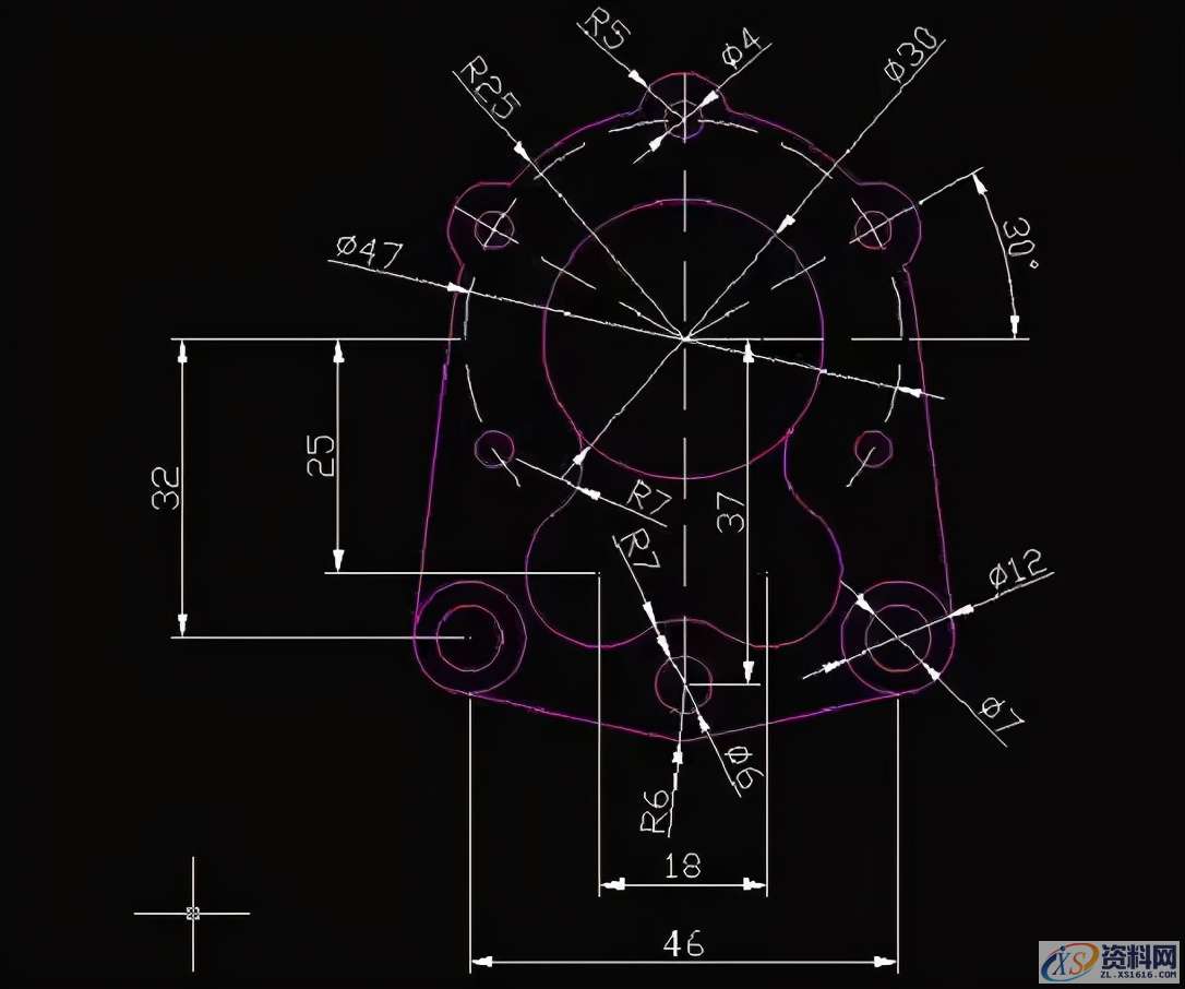 24张CAD练习图纸，数控新手到老司机的进阶之路,24张CAD练习图纸，数控新手到老司机的进阶之路,模具设计,电商,培训学校,数控,非标,第17张