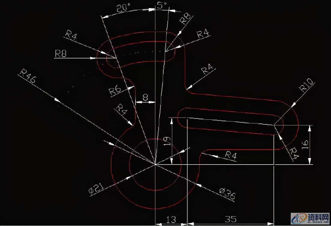 24张CAD练习图纸，数控新手到老司机的进阶之路,24张CAD练习图纸，数控新手到老司机的进阶之路,模具设计,电商,培训学校,数控,非标,第4张
