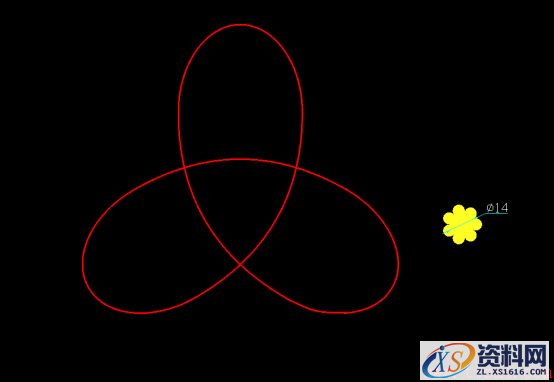 艺术环CAD建模教程(图文教程),图中,步骤,七色花,绘制,过渡,第7张 艺术环CAD建模教程(图文教程),CAD复杂环形建模教程,图中,步骤,七色花,绘制,过渡,第7张