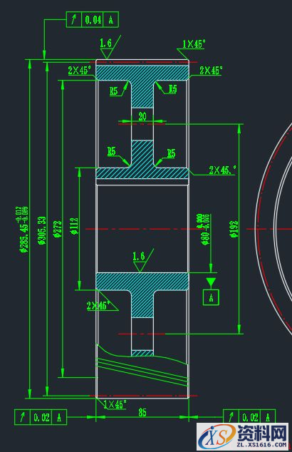 AutoCAD2018绘制齿轮零件图(图文教程),绘制,齿轮,齿根,实线,分度,第3张 AutoCAD2018绘制齿轮零件图(图文教程),AutoCAD2018绘制齿轮零件图,绘制,齿轮,齿根,实线,分度,第3张