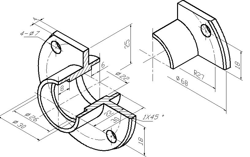 几个经典的AutoCAD三维建模习题（图文教程）,几个经典的AutoCAD三维建模习题,三维,建模,习题,AutoCAD,经典,第5张