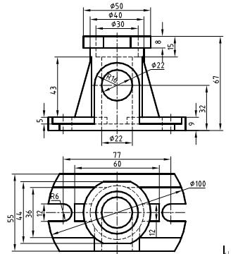 CAD绘图技能实验（五）创建带有属性的图块、绘制剖视图（图文教程） ...,CAD绘图技能实验（五）创建带有属性的图块、绘制剖视图,剖视图,对话框,回到,标题,绘图,第1张