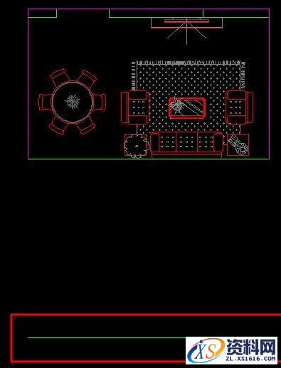 运用AutoCAD绘制电视背景墙的画法教程,画法,绘制,AutoCAD,第6张 运用AutoCAD绘制电视背景墙的画法教程,室内设计CAD教程5:CAD电视背景墙画法,画法,绘制,AutoCAD,第6张