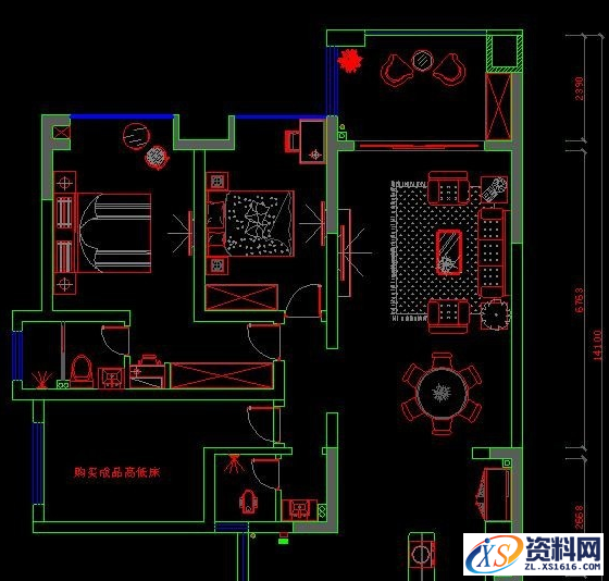 运用AutoCAD绘制电视背景墙的画法教程,画法,绘制,AutoCAD,第2张 运用AutoCAD绘制电视背景墙的画法教程,室内设计CAD教程5:CAD电视背景墙画法,画法,绘制,AutoCAD,第2张
