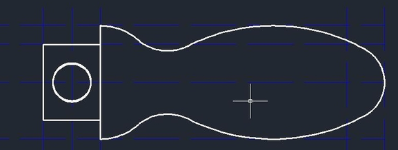 中望CAD绘制手柄(图文教程),绘制,教程,CAD,第5张 中望CAD绘制手柄(图文教程),如何用CAD绘制手柄,绘制,教程,CAD,第5张