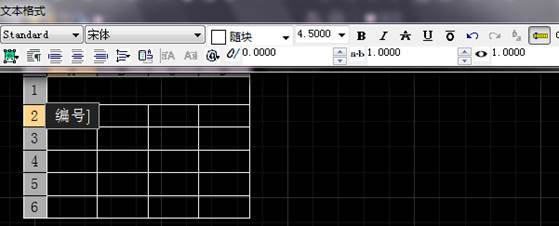 中望CAD中表格的创建、调整与文字的编辑(图文教程),表格,创建,编辑,文字,第4张 中望CAD中表格的创建、调整与文字的编辑(图文教程),表格的创建、调整与文字的编辑,表格,创建,编辑,文字,第4张