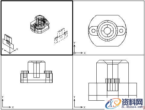 中望CAD2018：新增轮廓功能让三维图形快速转换为二维平面图（图文教程） ...,02.jpg,三维,二维,图形,视口,功能,第2张