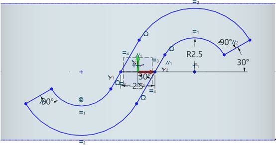 使用中望3D进行S形金戒指设计(图文教程),进行,使用,教程,第4张 使用中望3D进行S形金戒指设计(图文教程),4.jpg,进行,使用,教程,第4张