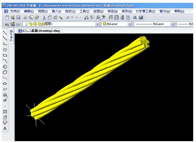 中望CAD制作钢丝绳(图文教程),制作,教程,CAD,第10张 中望CAD制作钢丝绳(图文教程),中望CAD制作钢丝绳,制作,教程,CAD,第10张