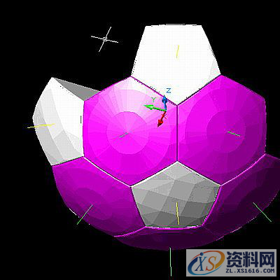 CAD教学:绘制立体足球,绘制,立体,CAD,第12张 CAD教学:绘制立体足球,如何用CAD绘制立体足球,绘制,立体,CAD,第12张