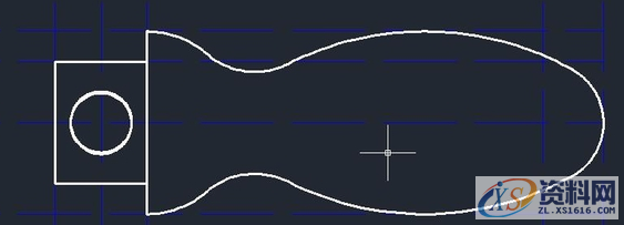CAD教学:绘制手柄,绘制,CAD,第5张 CAD教学:绘制手柄,怎么用CAD画手柄?,绘制,CAD,第5张