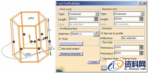 CATIA中关于拉伸的图文教程,拉伸,教程,CATIA,第8张 CATIA中关于拉伸的图文教程,CATIA拉伸教程,拉伸,教程,CATIA,第8张