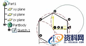 CATIA中关于拉伸的图文教程,拉伸,教程,CATIA,第3张 CATIA中关于拉伸的图文教程,CATIA拉伸教程,拉伸,教程,CATIA,第3张