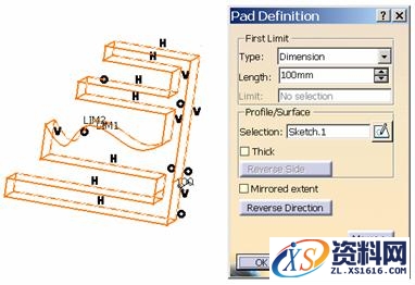 CATIA中关于拉伸的图文教程,拉伸,教程,CATIA,第19张 CATIA中关于拉伸的图文教程,CATIA拉伸教程,拉伸,教程,CATIA,第19张