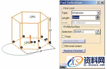 CATIA中关于拉伸的图文教程,拉伸,教程,CATIA,第6张 CATIA中关于拉伸的图文教程,CATIA拉伸教程,拉伸,教程,CATIA,第6张