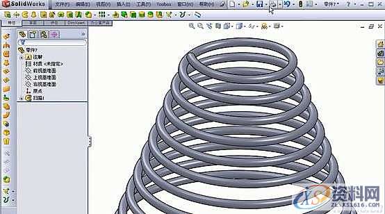 用solidworks三维建模锥形弹簧的方法和步骤,三维,建模,第7张 用solidworks三维建模锥形弹簧的方法和步骤,solidworks画弹簧,三维,建模,第7张