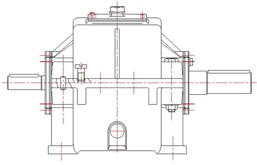 浩辰CAD2011机械_(26)二级斜齿轮减速器左视图绘制(图文教程) ...,斜齿轮,视图,绘制,第3张 浩辰CAD2011机械_(26)二级斜齿轮减速器左视图绘制(图文教程) ...,教程左视图,斜齿轮,视图,绘制,第3张