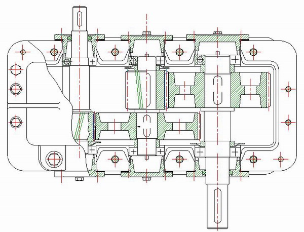 浩辰CAD2011机械_（20）减速器俯视图绘制（图文教程）,浩辰CAD2011机械_（20）减速器俯视图绘制,俯视图,绘制,CAD2011,第4张