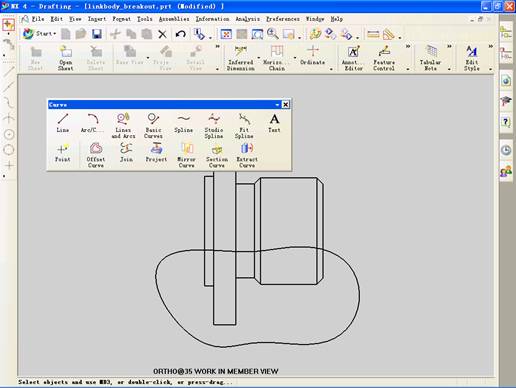 UGNX4.0中如何创建局部剖视图(图文教程),视图,选择,主视图,剖视图,第5张 UGNX4.0中如何创建局部剖视图(图文教程),UGNX4.0中如何创建局部剖视图,视图,选择,主视图,剖视图,第5张