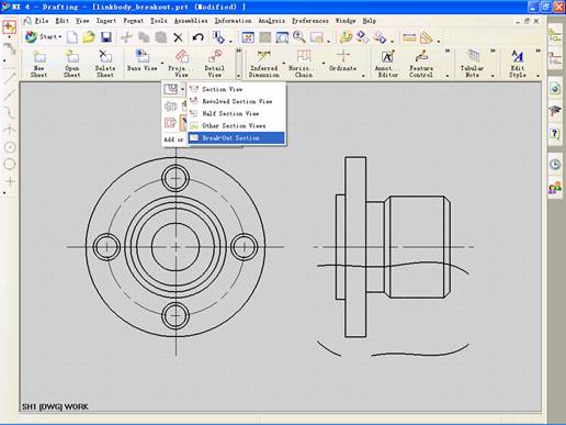 UGNX4.0中如何创建局部剖视图(图文教程),视图,选择,主视图,剖视图,第7张 UGNX4.0中如何创建局部剖视图(图文教程),UGNX4.0中如何创建局部剖视图,视图,选择,主视图,剖视图,第7张