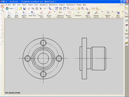 UGNX4.0中如何创建局部剖视图(图文教程),视图,选择,主视图,剖视图,第2张 UGNX4.0中如何创建局部剖视图(图文教程),UGNX4.0中如何创建局部剖视图,视图,选择,主视图,剖视图,第2张