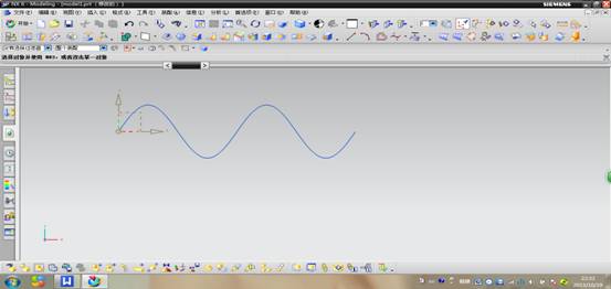 在UG中画正弦曲线的方法(图文教程),曲线,确定,第13张 在UG中画正弦曲线的方法(图文教程),在UG中画正弦曲线的方法,曲线,确定,第13张