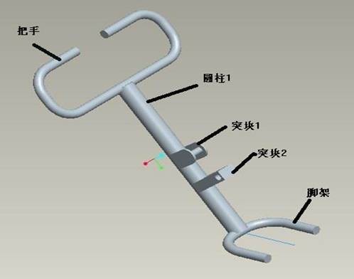 Pro/E软件设计健骑机的结构分析与建模过程详解,装配,模型,第5张 Pro/E软件设计健骑机的结构分析与建模过程详解,基于Pro/E的健骑机设计,装配,模型,第5张
