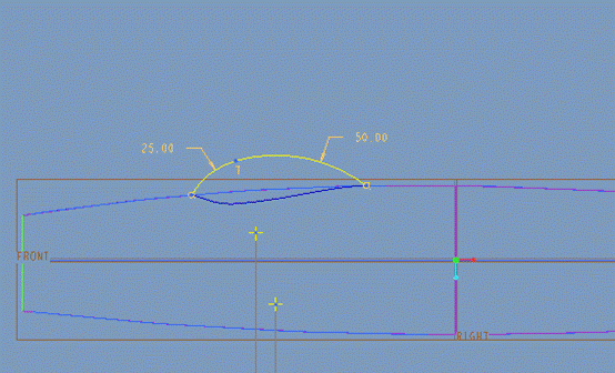Pro/E软件创建飞机模型操作步骤,单击,如图,曲面,完成,第27张 Pro/E软件创建飞机模型操作步骤,Pro/E软件创建飞机模型,单击,如图,曲面,完成,第27张