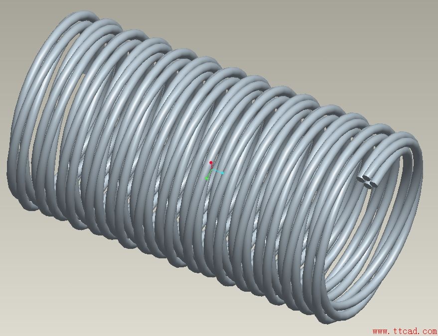 Pro/E中trajpar函数妙用、trajpar函数创建螺旋电缆,第12张 Pro/E中trajpar函数妙用、trajpar函数创建螺旋电缆,Pro/E中trajpar函数妙用及螺旋电缆创建,第12张