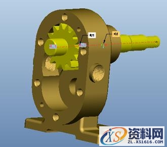 proE齿轮泵零件三维实体设计步骤(图文教程),选择,单击,拉伸,如图,第41张 proE齿轮泵零件三维实体设计步骤(图文教程),proE齿轮泵零件三维实体设计步骤,选择,单击,拉伸,如图,第41张