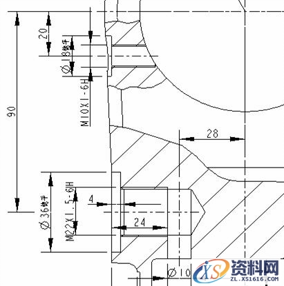 Pro/E工程图教程-(15)缸底工程图(图文教程),教程,第19张 Pro/E工程图教程-(15)缸底工程图(图文教程),Pro/E工程图教程-(15)缸底工程图,教程,第19张