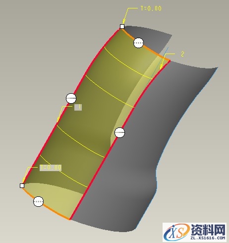 Pro/E塑料瓶设计实例(图文教程),曲面,曲线,边界线,相切,第10张 Pro/E塑料瓶设计实例(图文教程),Pro/E塑料瓶设计实例,曲面,曲线,边界线,相切,第10张