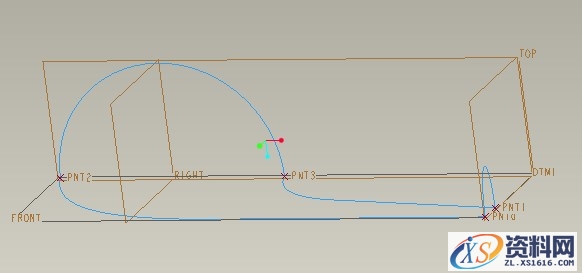 Pro/E淋浴把设计教程（图文教程）,Pro/E淋浴把设计教程,如图,基准,曲线,单击,第10张