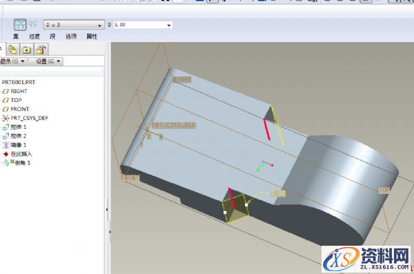 一种支座零件的Pro/E零件建模教程(图文教程),零件,命令,拉伸,直径,创建,第11张 一种支座零件的Pro/E零件建模教程(图文教程),一种支座零件的Pro/E零件建模教程,零件,命令,拉伸,直径,创建,第11张