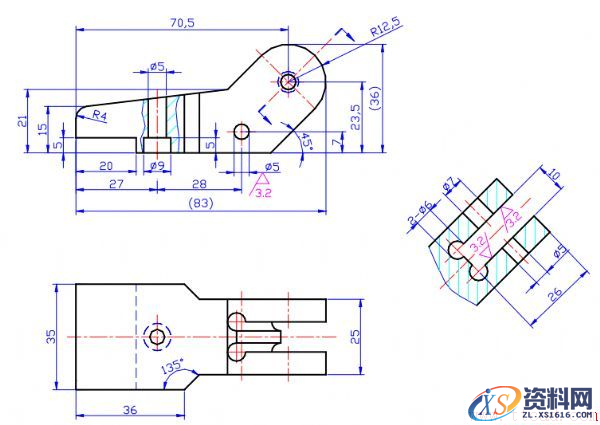 一种支座零件的Pro/E零件建模教程(图文教程),零件,命令,拉伸,直径,创建,第1张 一种支座零件的Pro/E零件建模教程(图文教程),一种支座零件的Pro/E零件建模教程,零件,命令,拉伸,直径,创建,第1张
