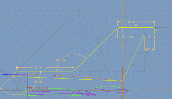 Pro/E软件创建飞机模型(图文教程),单击,如图,曲面,完成,第164张 Pro/E软件创建飞机模型(图文教程),Pro/E软件创建飞机模型,单击,如图,曲面,完成,第164张
