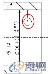 ProE工程图教程-缸筒体工程图创建案例,公差,如图,视图,基准,对话框,第17张