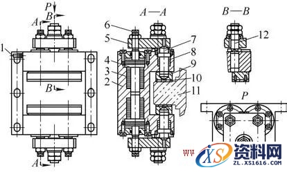 大型机床的双向作用增力夹紧装置结构设计与应用原理,结构设计,第1张 大型机床的双向作用增力夹紧装置结构设计与应用原理,大型机床的双向作用增力夹紧装置设计,结构设计,第1张